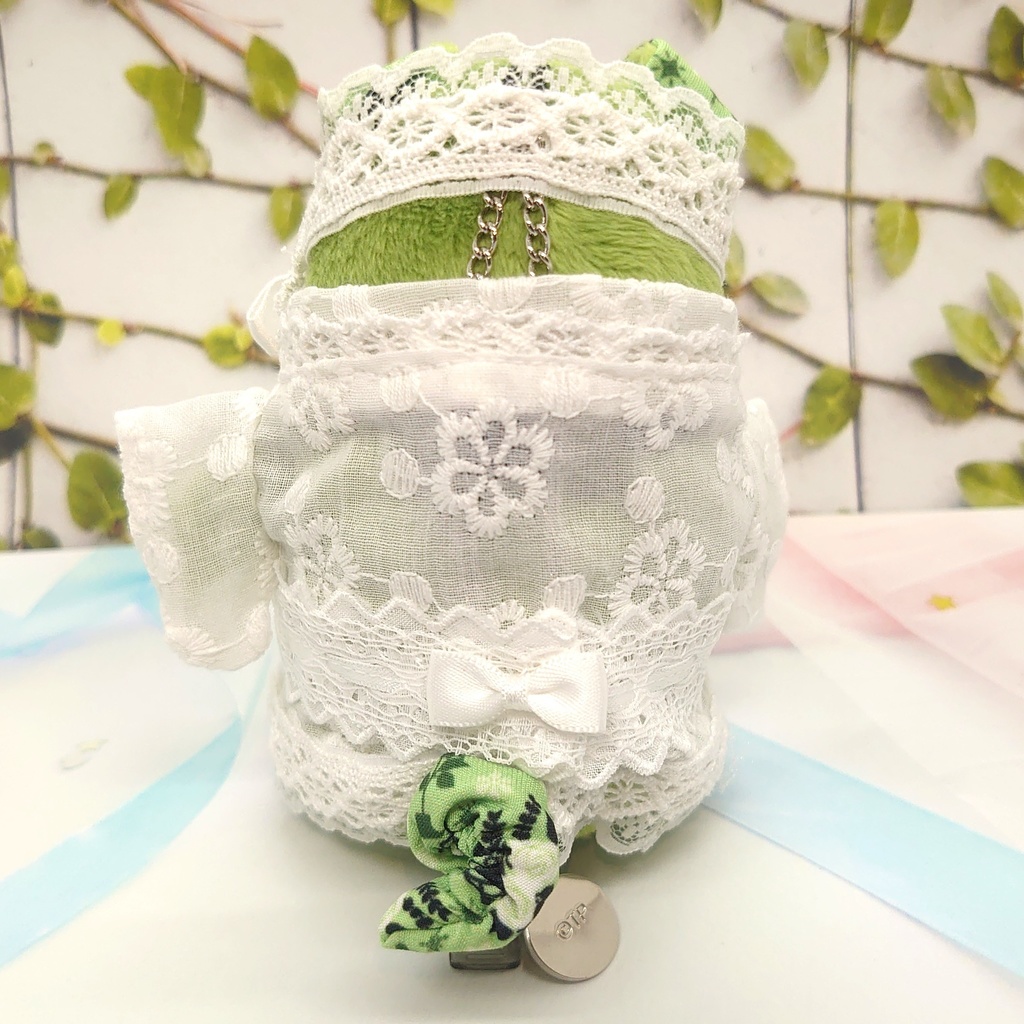 ツキコット用・ヘッドドレス付着物衣装 ホワイトレース