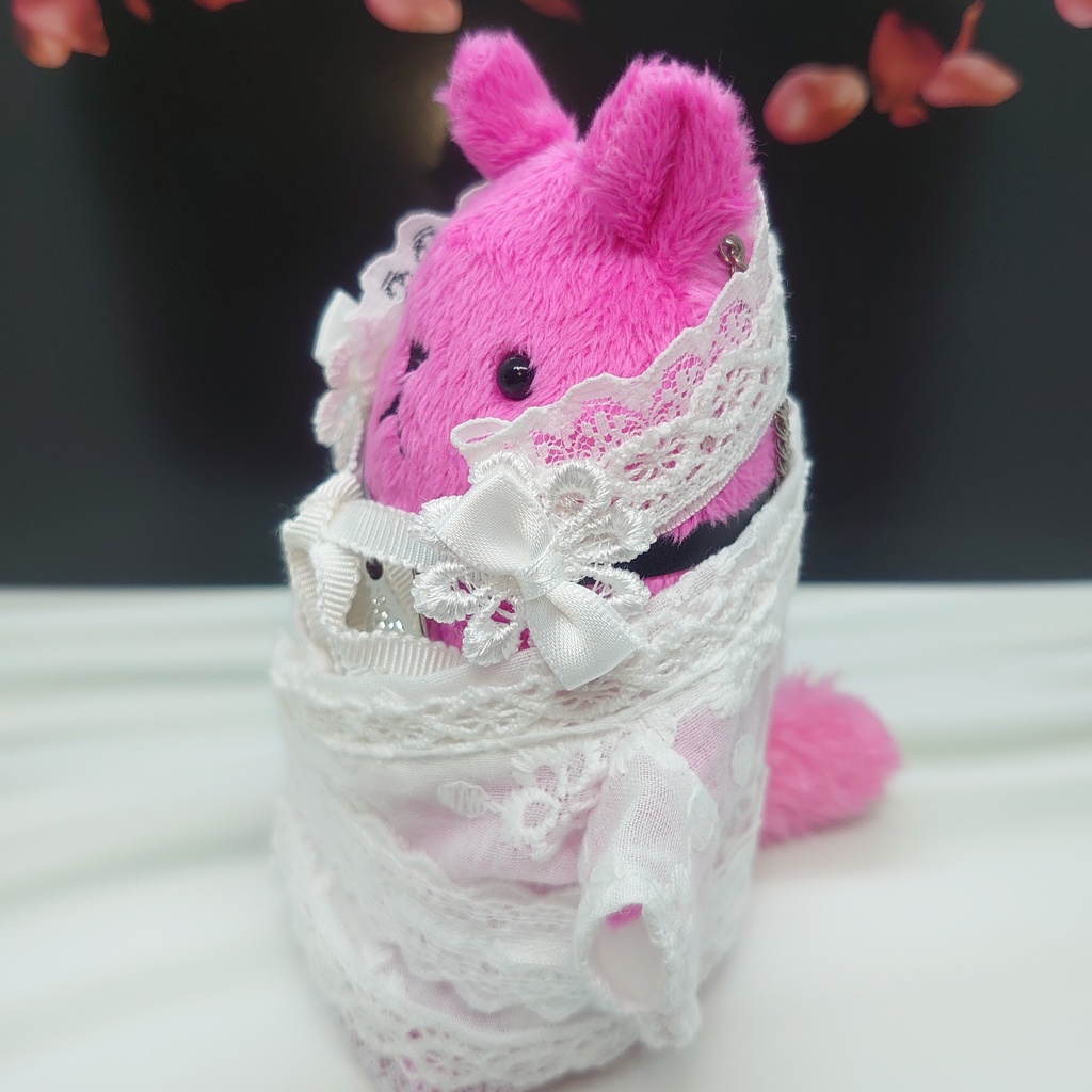 ツキコット用・ヘッドドレス付着物衣装 ホワイトレース