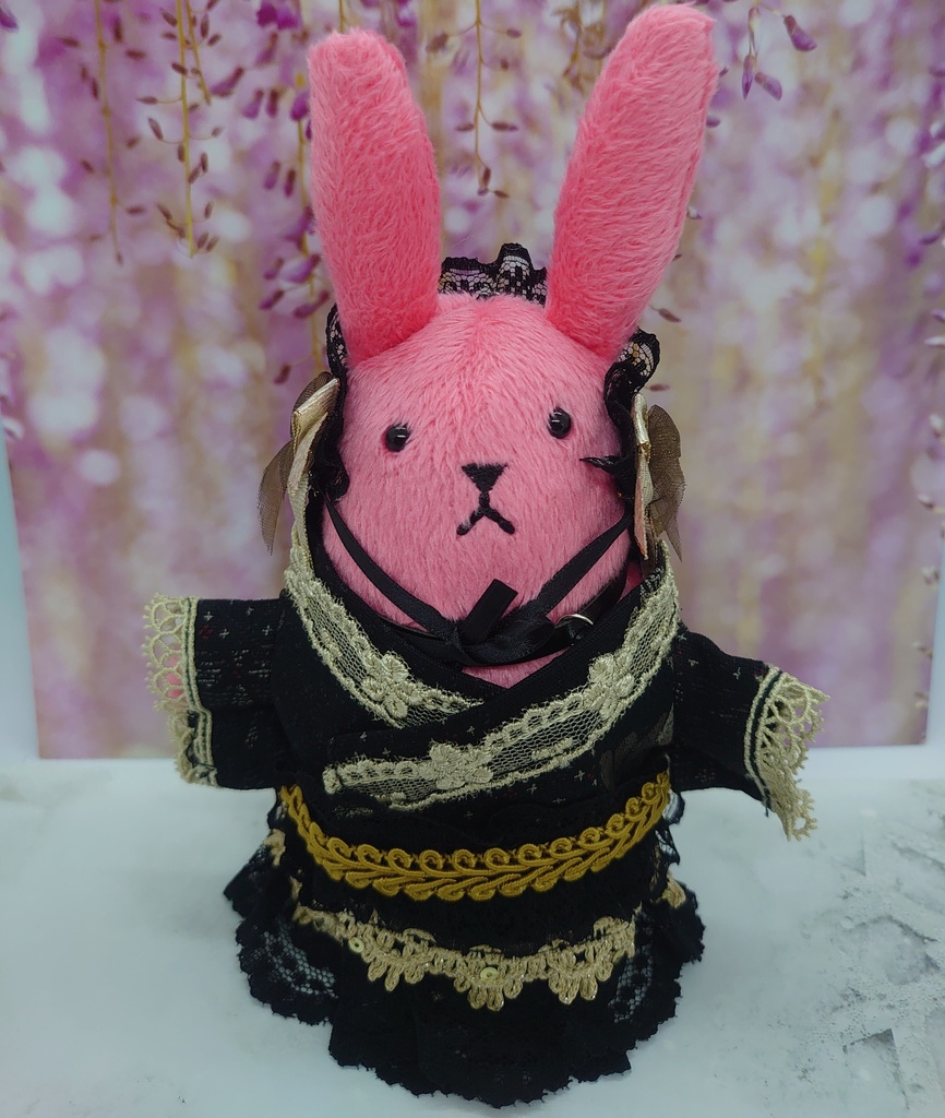 ツキコット用・ヘッドドレス付着物衣装 ブラックゴールド