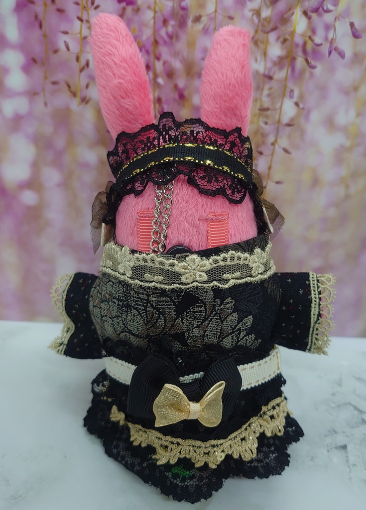 ツキコット用・ヘッドドレス付着物衣装 ブラックゴールド