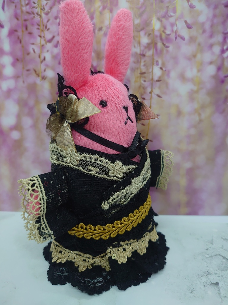 ツキコット用・ヘッドドレス付着物衣装 ブラックゴールド
