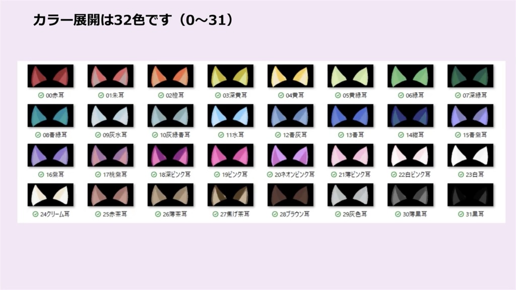 動く!ココフォリア向け APNGケモミミ素材