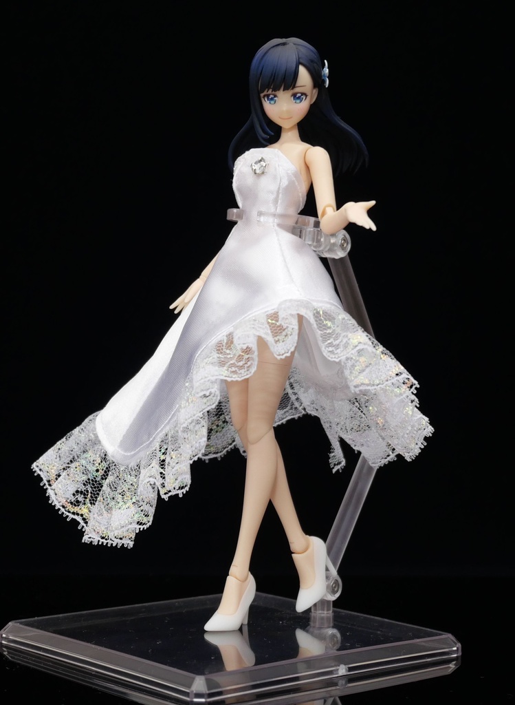 アシンメトリードレス 白