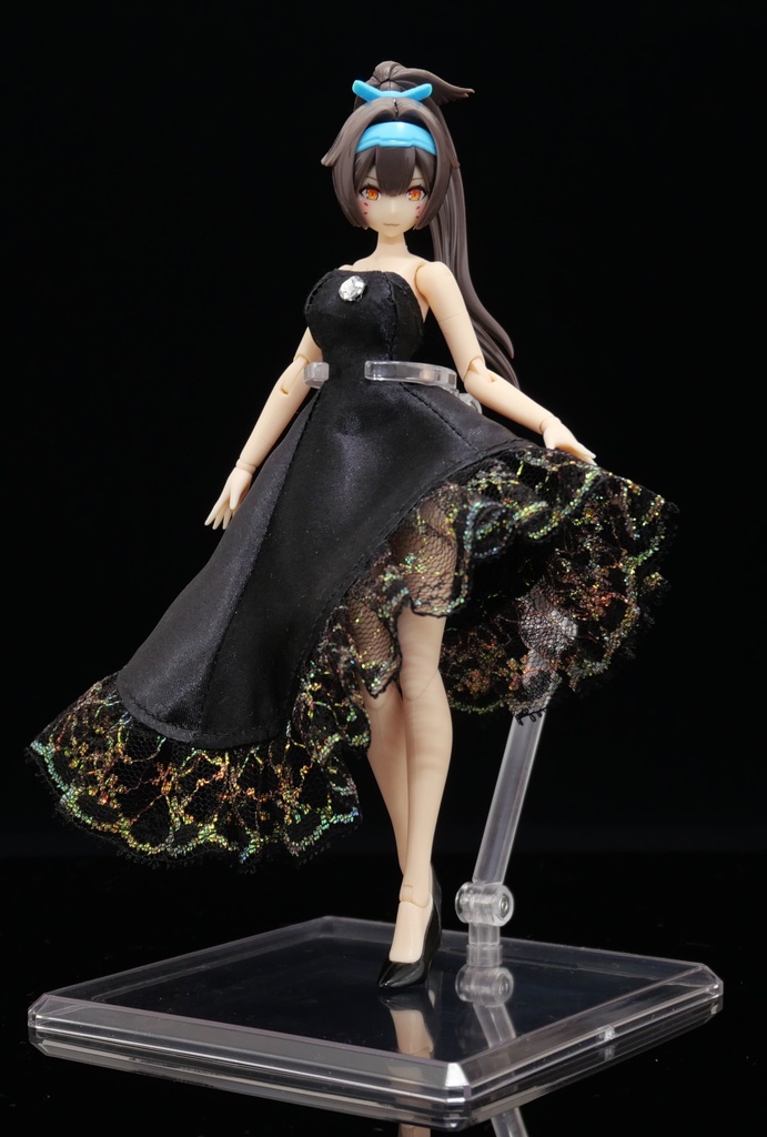 アシンメトリードレス 黒