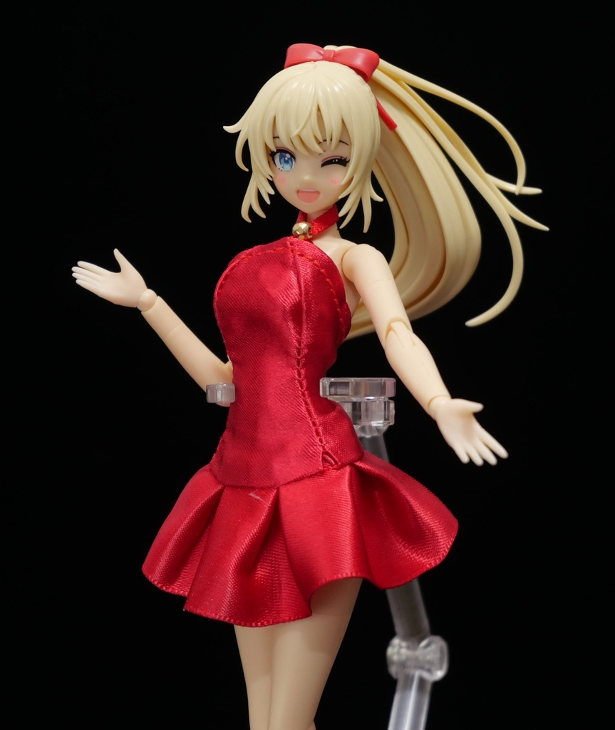 ショートドレス 赤