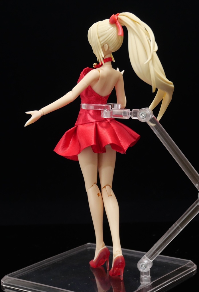 ショートドレス 赤