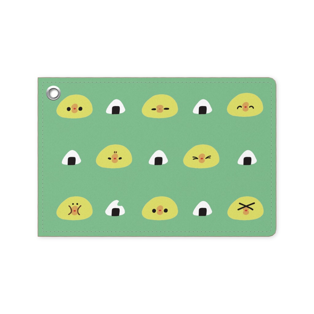 ぴよたそ喜怒哀楽パスケース(緑)
