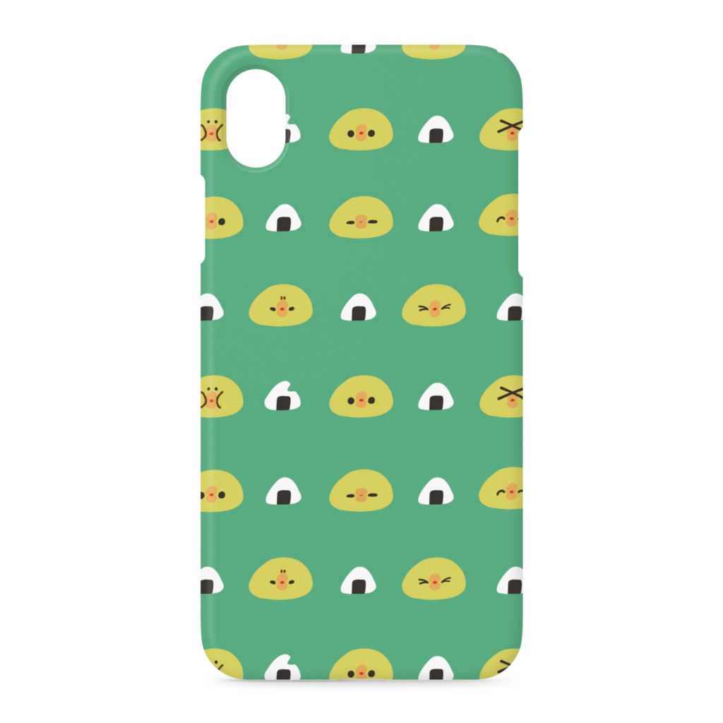 ぴよたそのiPhone XR用ケース(緑)