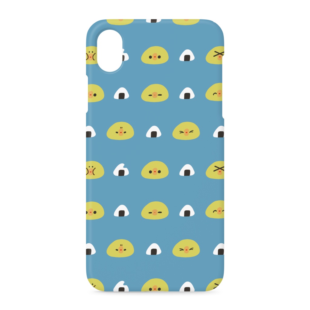 ぴよたそのiPhone XR用ケース(青)