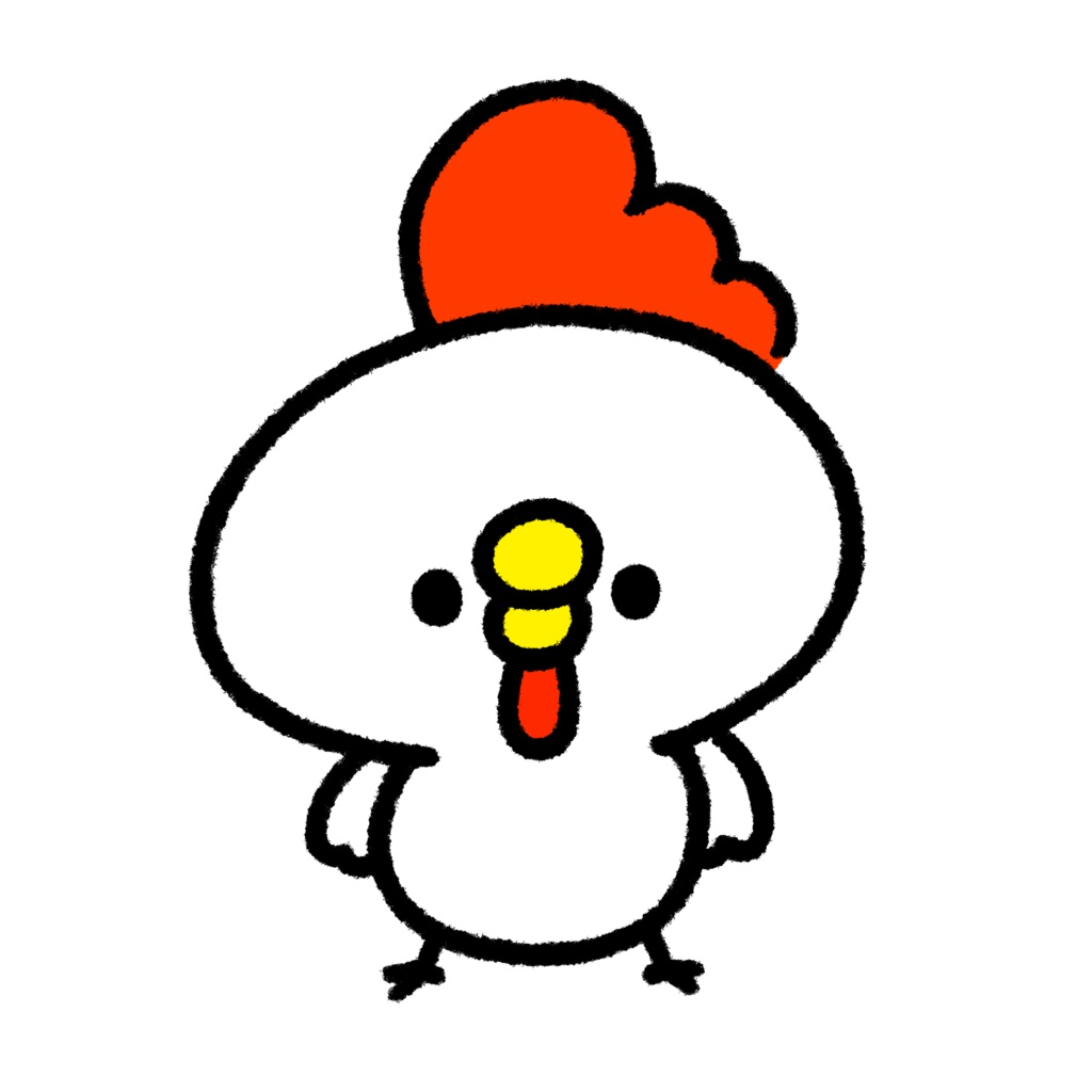 【無料Live2Dモデル】ざっくり作ったニワトリ