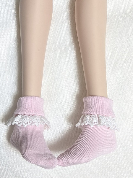 8色 レース付三つ折りソックス