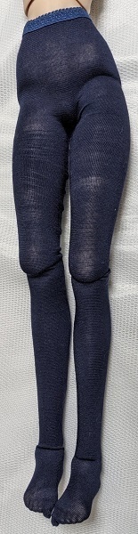 2size ネイビー*カラータイツ