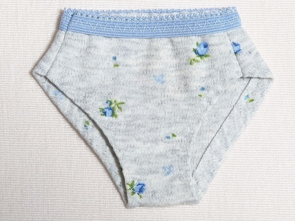 SD共通*おぱんちゅ*杢グレー花