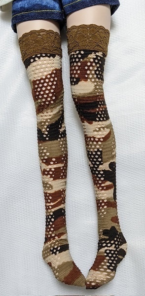 【2size】迷彩*パンチ*ニーハイ*DD/SD