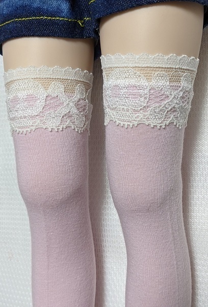 5色 スカルレース*オーバーニーソックス