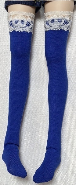 5色 スカルレース*オーバーニーソックス