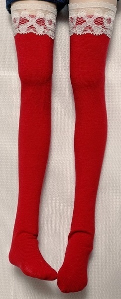 5色 スカルレース*オーバーニーソックス