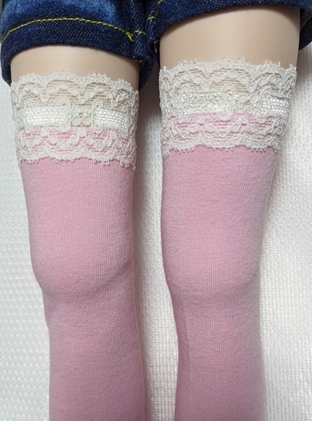 4色 OFレース＊ニーソックス