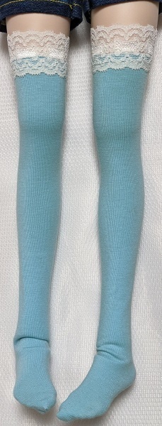 4色 OFレース*ニーソックス