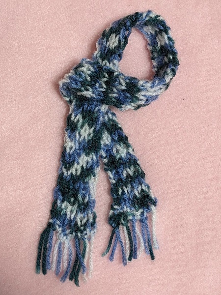 【手編み】小*マフラー(tinyFox 幼SD ぬい)