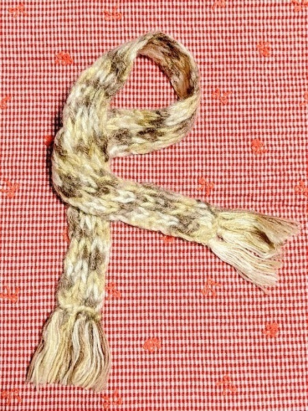 【手編み】小*マフラー(tinyFox 幼SD ぬい)