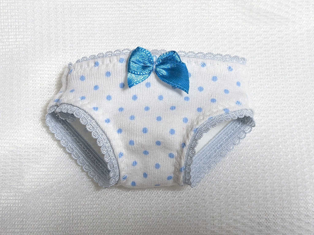 ＊MDD＊水玉＊水色＊おぱんちゅ