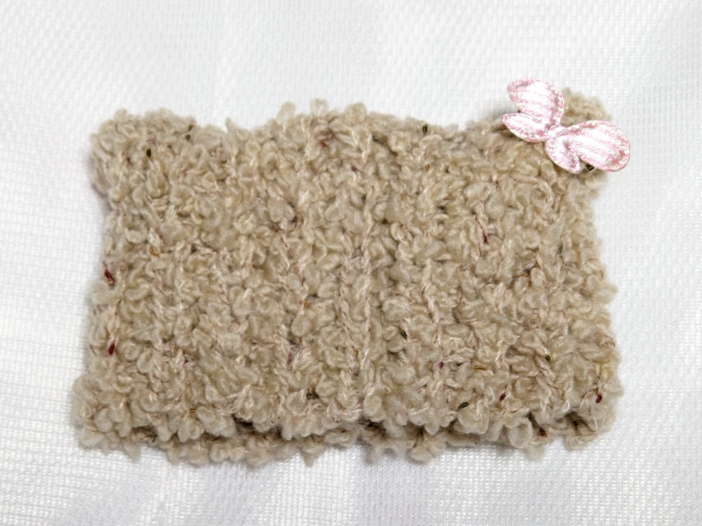 2色【ぬい&ドール共通】ねこみみ*ニット帽*もこもこタイプ