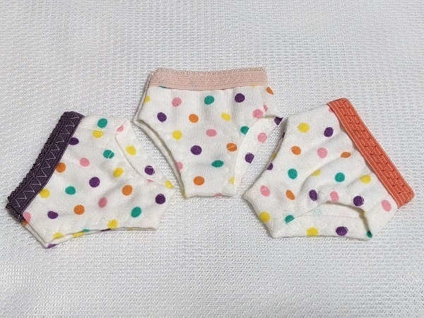 3種＊カラフル水玉＊おぱんちゅ＊幼SD＊LEEKE