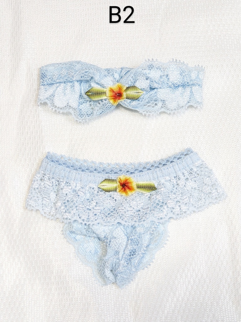 DD共通*チューブトップSET*水色ベース