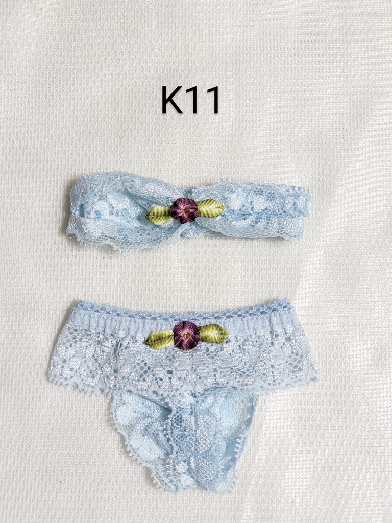 DD共通*チューブトップSET*水色ベース