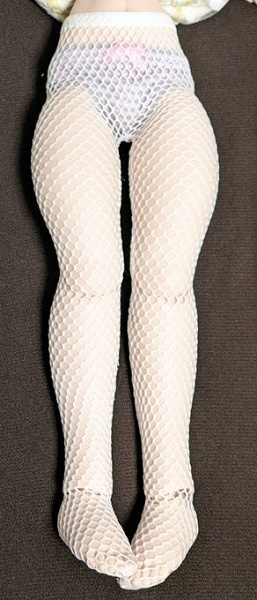 4size 網タイツ*OF白*