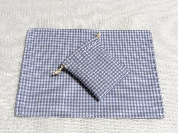 *1/4size*給食袋*ランチョンマット入*