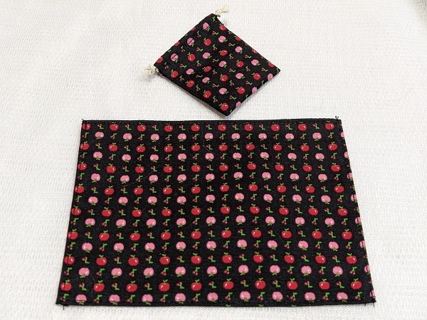 *1/4size*給食袋*ランチョンマット入*