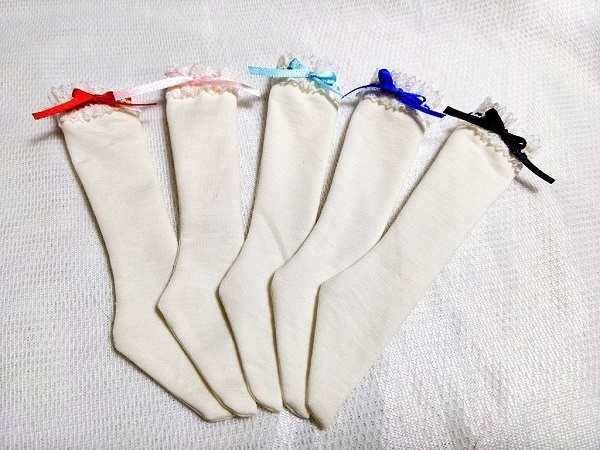 【6種】MDD*フリルリボン*ハイソックス