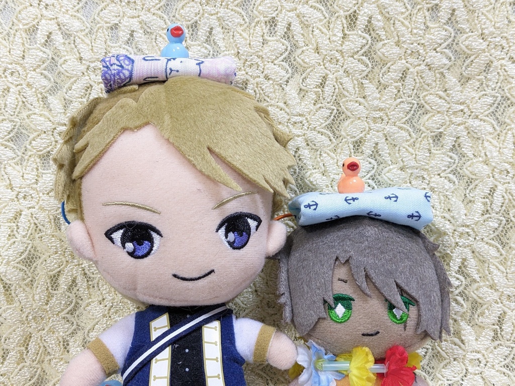 ＊ぬい＊ドール共通＊手ぬぐいSET（アヒル隊長付）