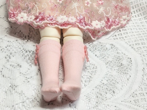 【2種】モチーフ付*ハイソックス*TinyFox*幼SD*