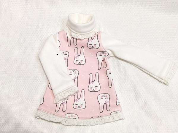 うさちゃん＊フリルチュニックワンピ