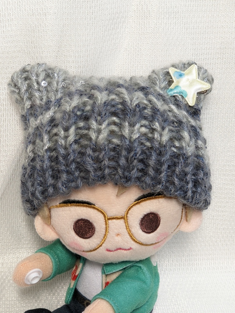 13種【ぬい&ドール共通】ねこみみ*ニット帽*ボーダータイプ