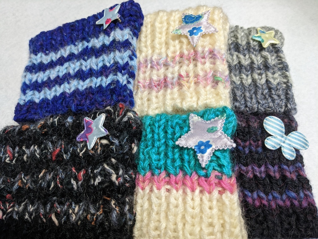 13種【ぬい&ドール共通】ねこみみ*ニット帽*ボーダータイプ