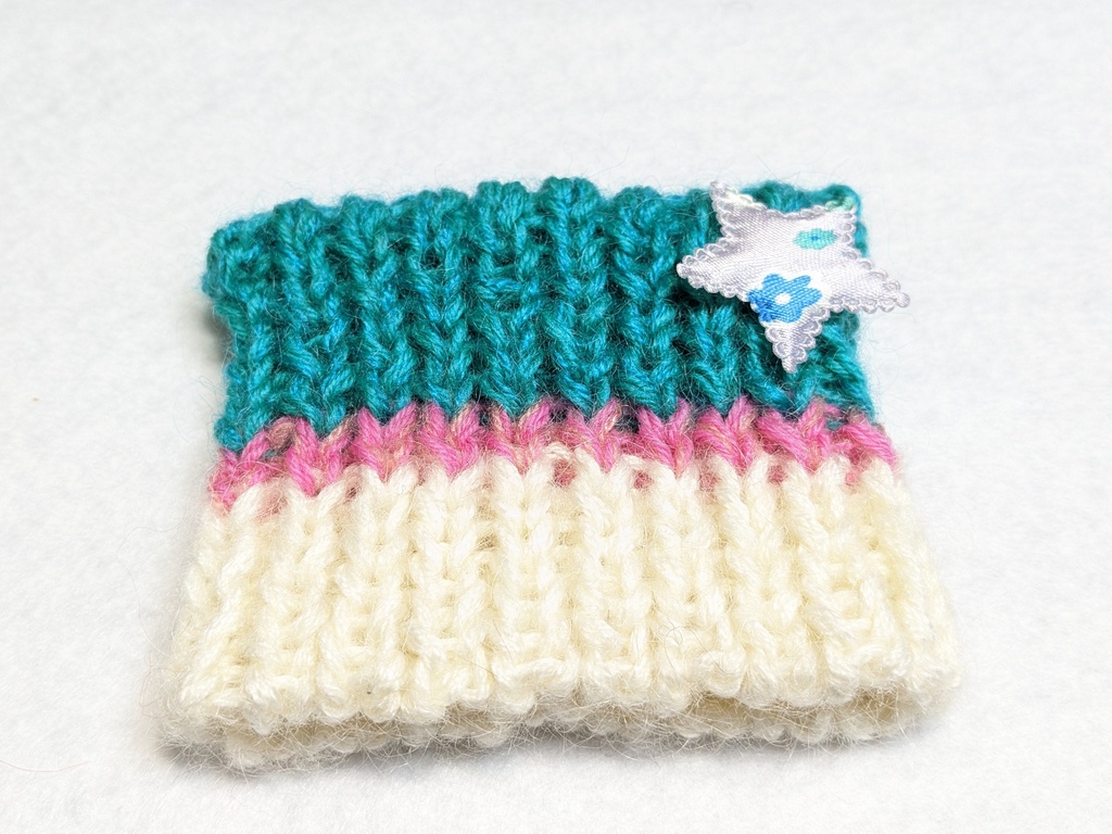 13種【ぬい&ドール共通】ねこみみ*ニット帽*ボーダータイプ