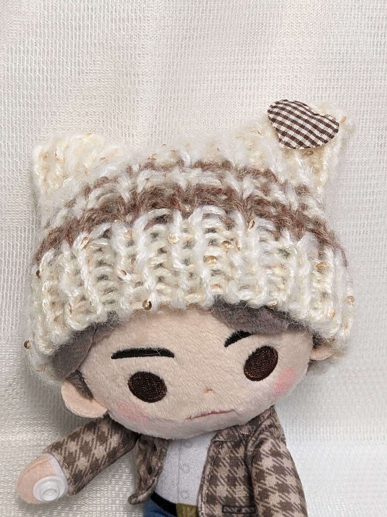 13種【ぬい&ドール共通】ねこみみ*ニット帽*ボーダータイプ