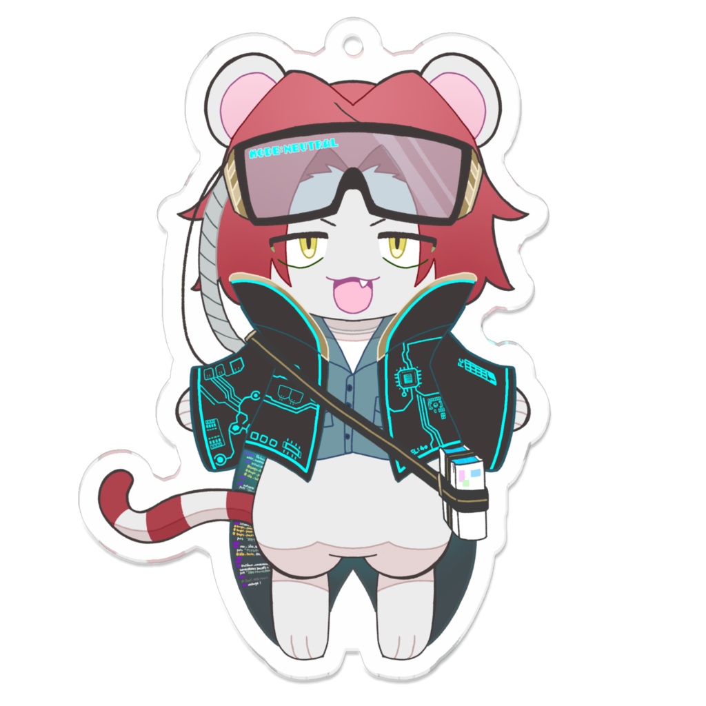 サイバーなトラくんアクリルキーホルダー