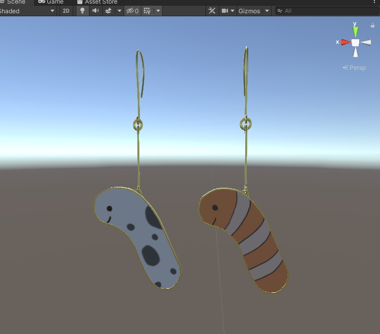 無料 3dモデル チンアナゴピアス 全2種類 ねこやま君 Booth