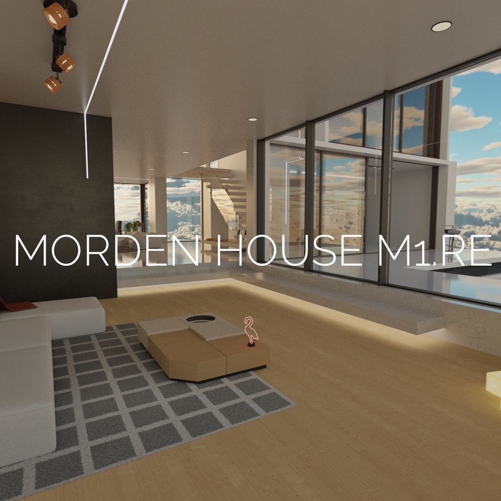 3Dモデル [Modern House M1.re]