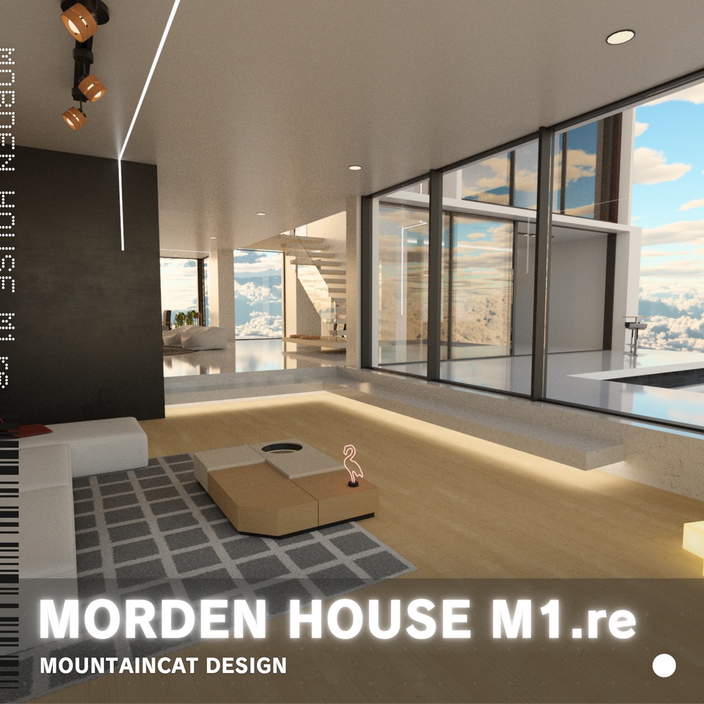 3Dモデル [Modern House M1.re]