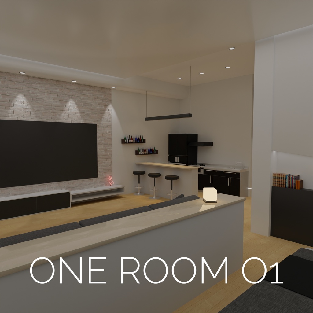 3Dモデル [One Room O1]