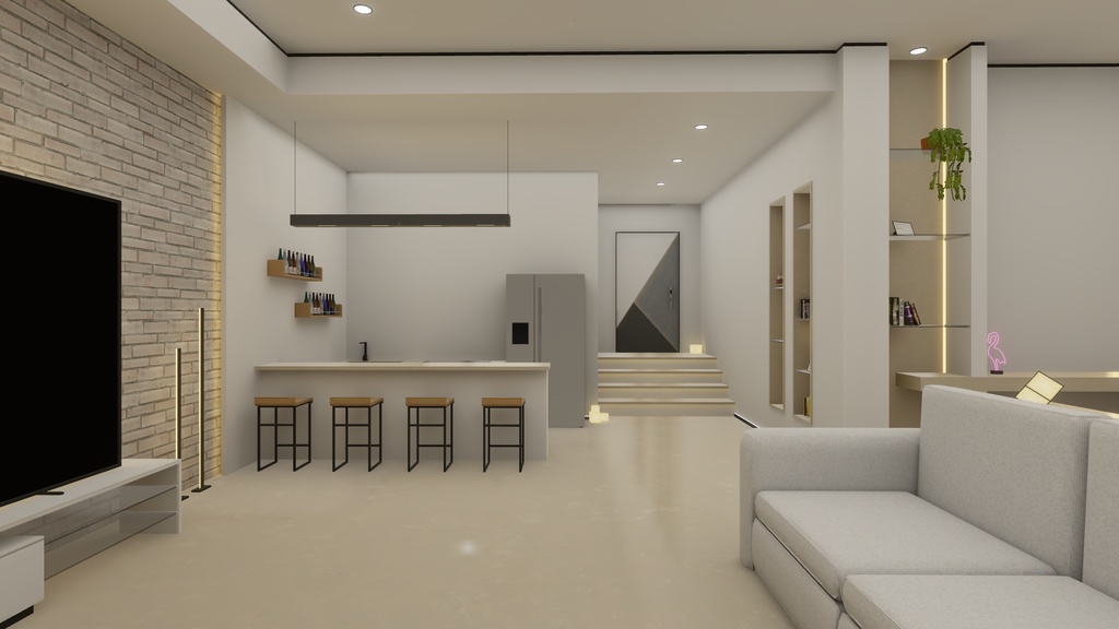 3Dモデル [One Room O1.re] - ねこやま君 - BOOTH
