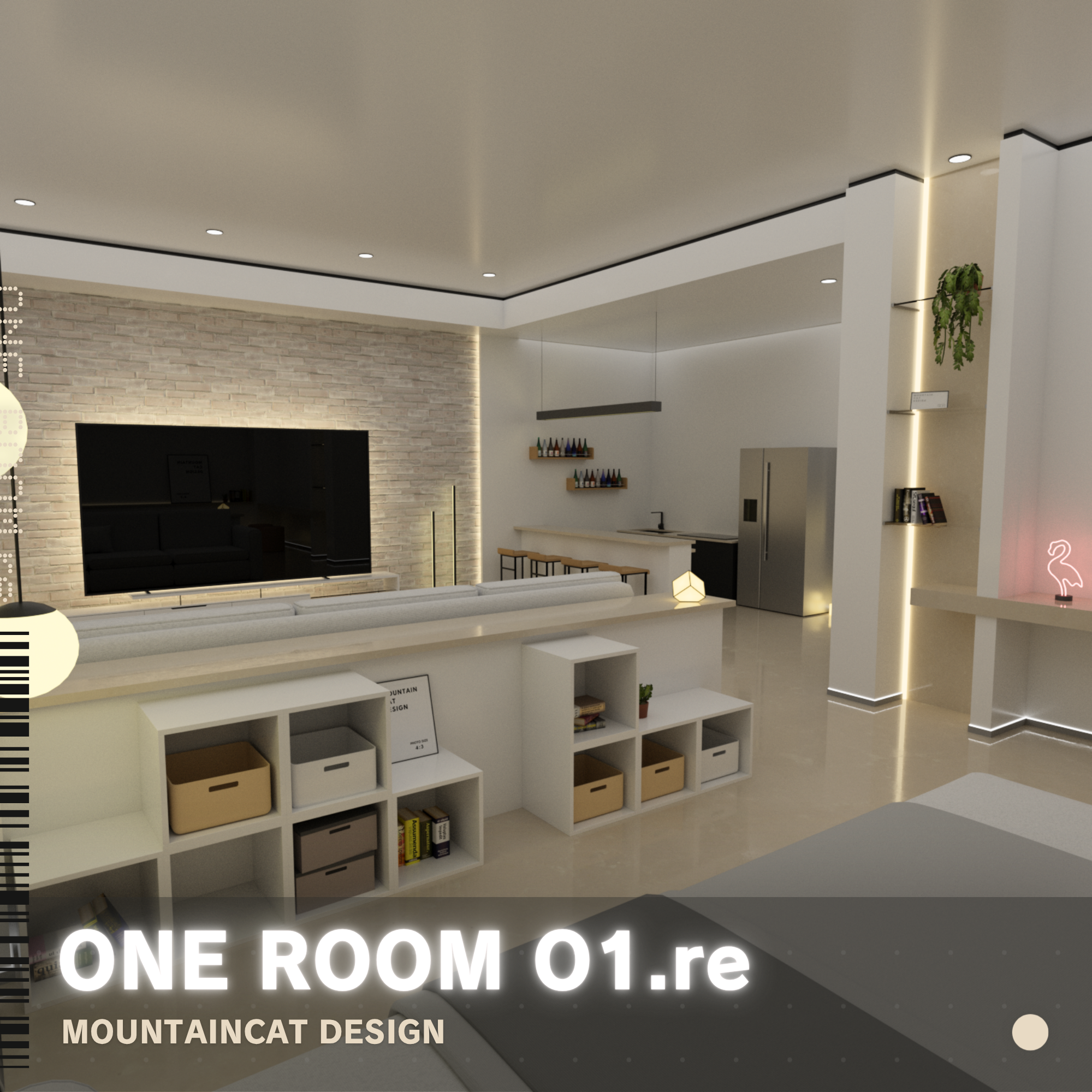 3Dモデル [One Room O1.re] - ねこやま君 - BOOTH