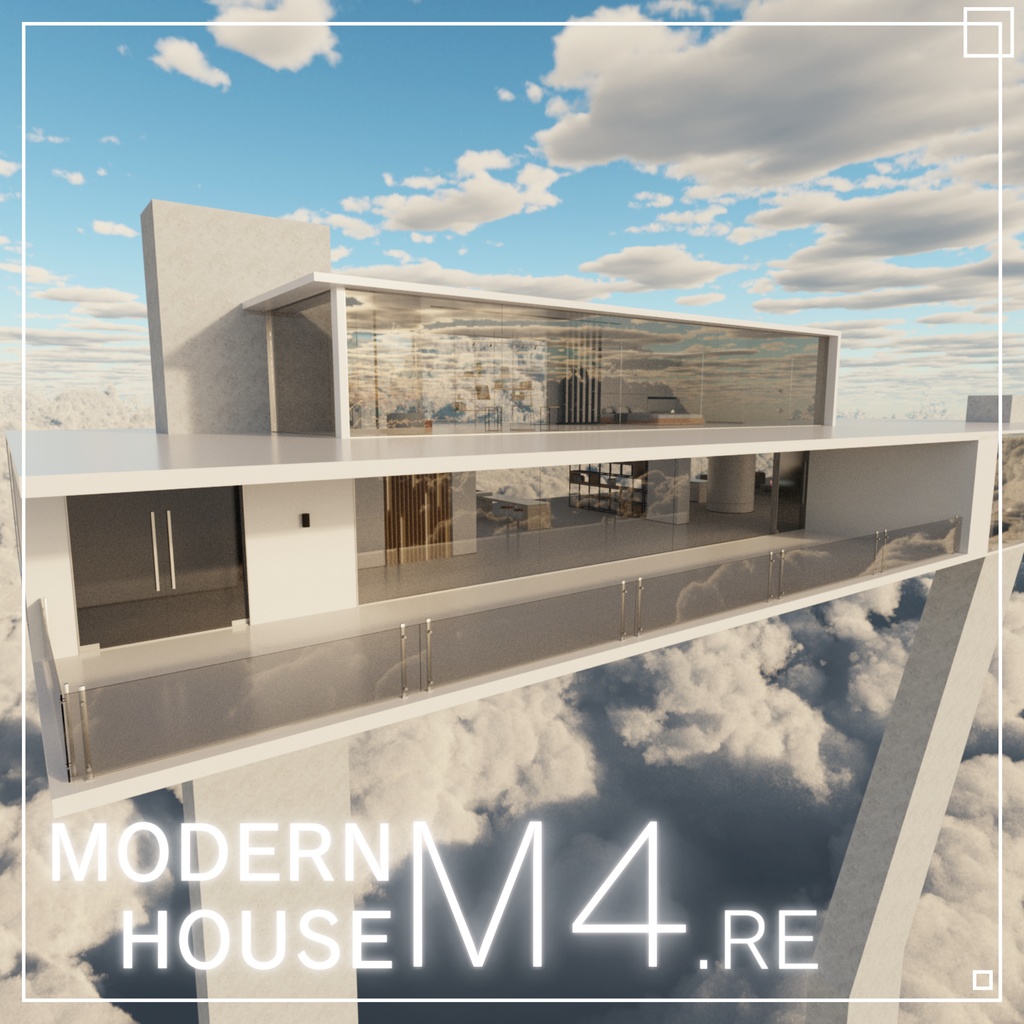 3Dモデル [Modern House M4.re]