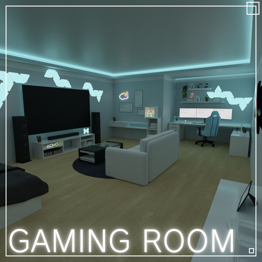 3Dモデル [Gaming Room]